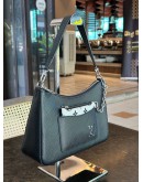 LOUIS VUITTON MARELLE IN BLACK & WHITE EPI LEATHER SHOULDER HANDBAG  