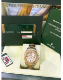 ROLEX YATCH MASTER REF 168623 DIAMOND MOP MOTHER OF PEARL & 18K 750 YELLOW GOLD LIMITED PIECE 35MM DIAL AUTOMATIC WATCH
