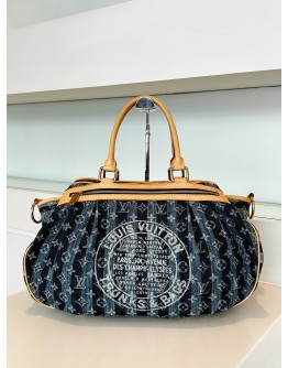 LOUIS VUITTON GM DENIM PORTE EPAULE CRUISE RAYE  