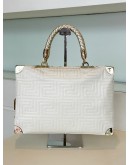 GIANNI VERSACE COUTURE VERNIZ OFF WHITE HANDBAG