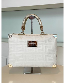 GIANNI VERSACE COUTURE VERNIZ OFF WHITE HANDBAG