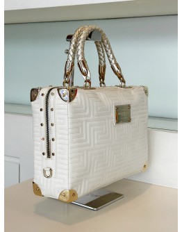 GIANNI VERSACE COUTURE VERNIZ OFF WHITE HANDBAG