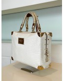 GIANNI VERSACE COUTURE VERNIZ OFF WHITE HANDBAG