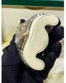 ROLEX DATEJUST 36 HALF 18K 750 YELLOW GOLD REF 16013 CHAMPAGNE DIAL 36MM AUTOMATIC WATCH