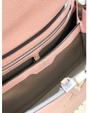LV LOUIS VUITTON MM CAPUCINE IN BEIGE / PINK TAURILLON LEATHER
