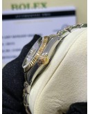 ROLEX LADY DATEJUST HALF 18K 750 YELLOW GOLD REF 69173 JUBILEE CHAMPAGNE DIAL 26MM AUTOMATIC WATCH