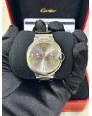 CARTIER BALLON BLEU REG WABB0060 DARK GREY DIAL 40MM AUTOMATIC WATCH