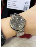 CARTIER BALLON BLEU REG WABB0060 DARK GREY DIAL 40MM AUTOMATIC WATCH