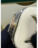 ROLEX DATEJUST 36 HALF 18K 750 YELLOW GOLD JUBILEE REF 16233 WHITE DIAL 36MM AUTOMATIC WATCH