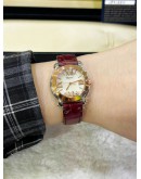 CHOPARD HAPPY SPORT DIAMONDS SOLID ROSE GOLD BEZEL REF 278509-6002 MOTHER OF PEARL DIAMONDS DIAL 30MM QUARTZ WATCH