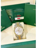 ROLEX DATEJUST 41 REF 126333 HALF 18K 750 YELLOW GOLD 41MM AUTOMATIC WATCH