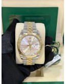 ROLEX DATEJUST 41 REF 126333 HALF 18K 750 YELLOW GOLD 41MM AUTOMATIC WATCH