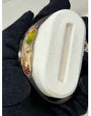 PATEK PHILIPPE GONDOLO SARATA LADIES 18K 750 HALF ROSE GOLD 94 BRILLIANT CUT SPERSASTITE GEMSTONES REF 4962 / 200R-001 BROWN FLORAL MOTIF DIAL 28.6MM X 40.8MM QUARTZ WATCH