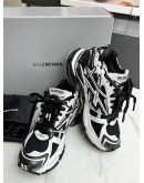 BALENCIAGA RUNNER TWO-TONE SNEAKERS