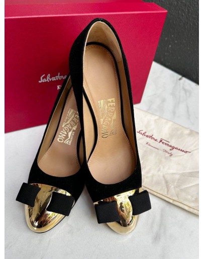 SALVATORE FERRAGAMO VARA BOW PUMPS HEELS