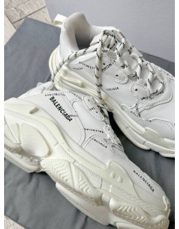 BALENCIAGA TRIPLE S ALLOVER LOGO SNEAKERS