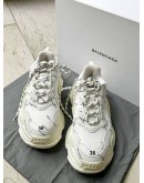 BALENCIAGA TRIPLE S ALLOVER LOGO SNEAKERS