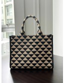 PRADA SYMBOLE TOTE BAG IN EMBROIDERED CANVAS WITH STRAP