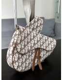 CHRISTIAN DIOR X CACTUS JACK OBLIQUE JACQUARD SADDLE BAG IN COFFEE COLOURWAY  