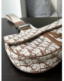 CHRISTIAN DIOR X CACTUS JACK OBLIQUE JACQUARD SADDLE BAG IN COFFEE COLOURWAY  