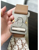 CHRISTIAN DIOR X CACTUS JACK OBLIQUE JACQUARD SADDLE BAG IN COFFEE COLOURWAY  