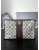 GUCCI GG WEB SUPREME OPHIDIA MEDIUM POUCH