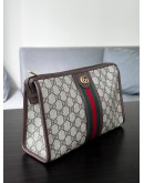 GUCCI GG WEB SUPREME OPHIDIA MEDIUM POUCH