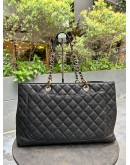 CHANEL GM GST TOTE BAG IN BLACK CAVIAR LEATHER