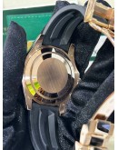 ROLEX YACHT MASTER 40 18K 750 ROSE GOLD REF 116655 BLACK DIAL 40MM AUTOMATIC WATCH