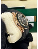 ROLEX YACHT MASTER 40 18K 750 ROSE GOLD REF 116655 BLACK DIAL 40MM AUTOMATIC WATCH