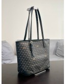 FAURÉ LE PAGE DAILY BATTLE 27 TOTE BAG IN SIGNATURE ECAILLES SCAPE MOTIF COATED CANVAS & LEATHER  