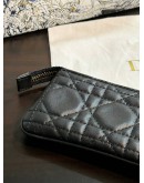 CHRISTIAN DIOR SUPPLE CALF CANNAGE LEATHER CARO COIN ZIPPED POUCH  