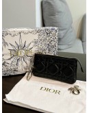 CHRISTIAN DIOR SUPPLE CALF CANNAGE LEATHER CARO COIN ZIPPED POUCH  