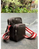 BALLY CROSSBODY BAG IN DARK BROWN CALF LEATHER