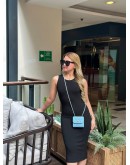 CHANEL MINI TRENDY CC IN SKY CLOUD BLUE LAMBSKIN LEATHER