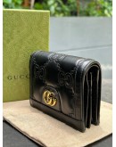 GUCCI GG MATELASSÉ LEATHER WOMEN’S CARD CASE WALLET  