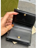 GUCCI GG MATELASSÉ LEATHER WOMEN’S CARD CASE WALLET  