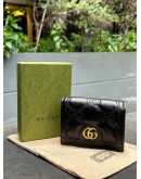 GUCCI GG MATELASSÉ LEATHER WOMEN’S CARD CASE WALLET  