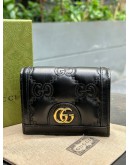 GUCCI GG MATELASSÉ LEATHER WOMEN’S CARD CASE WALLET  