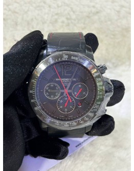 RAYMOND WEIL CERAMIC CARBON FIBER NABUCCO CHRONOGRAPH RED 7850 46MM AUTOMATIC WATCH