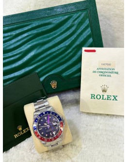 ROLEX GMT-MASTER PEPSI REF 16700 40MM AUTOMATIC WATCH