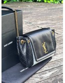 YSL YVES SAINT LAURENT MINI NOLITA IN LAMBSKIN LEATHER & GOLD HARDWARE  