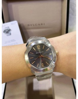 BVLGARI OCTO ROMA HALF 18K 750 ROSE GOLD 41MM AUTOMATIC WATCH