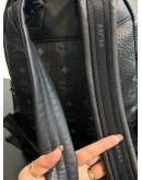 MCM DIAMOND VISETOS BACKPACK IN BLACK CRYSTAL STUDS