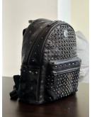 MCM DIAMOND VISETOS BACKPACK IN BLACK CRYSTAL STUDS