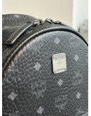 MCM STARK SIDE STUDS BACKPACK IN BLACK VISETOS