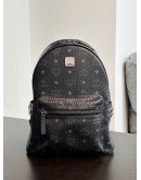 MCM STARK SIDE STUDS BACKPACK IN BLACK VISETOS