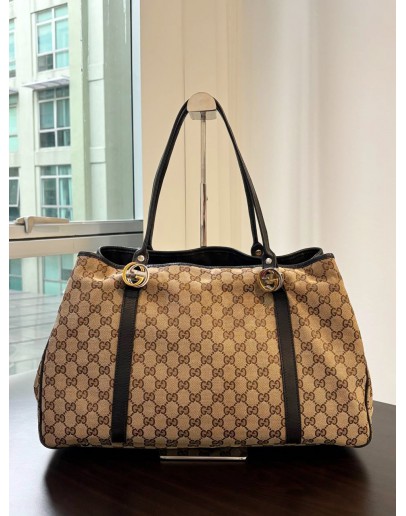 GUCCI GG CANVAS TWINS TOTE BAG