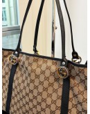 GUCCI GG CANVAS TWINS TOTE BAG