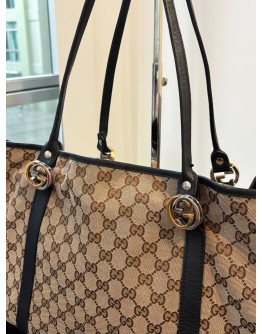 GUCCI GG CANVAS TWINS TOTE BAG